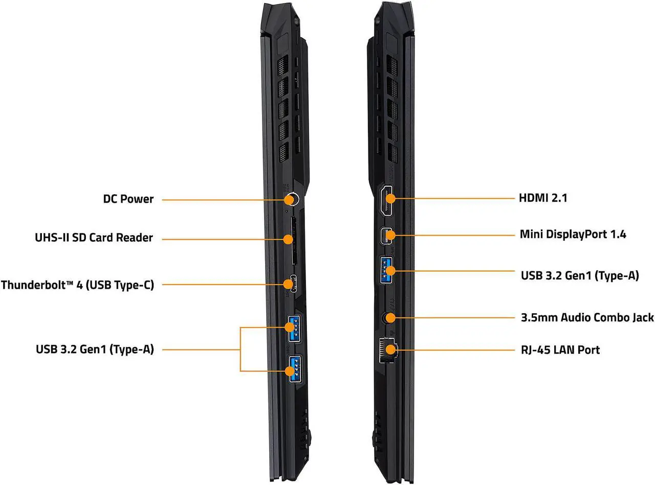 Alt view image 13 of 13 - GIGABYTE AERO 15 OLED YD - 15.6" UHD 4K AMOLED, Intel Core i7 11th Gen 11800H, NVIDIA GeForce RTX 3080, 8GB GDDR6, 16GB RAM, 1TB SSD, Win10 Pro, Creator & Gaming Laptop (AERO 15 OLED YD-73US624SP)
