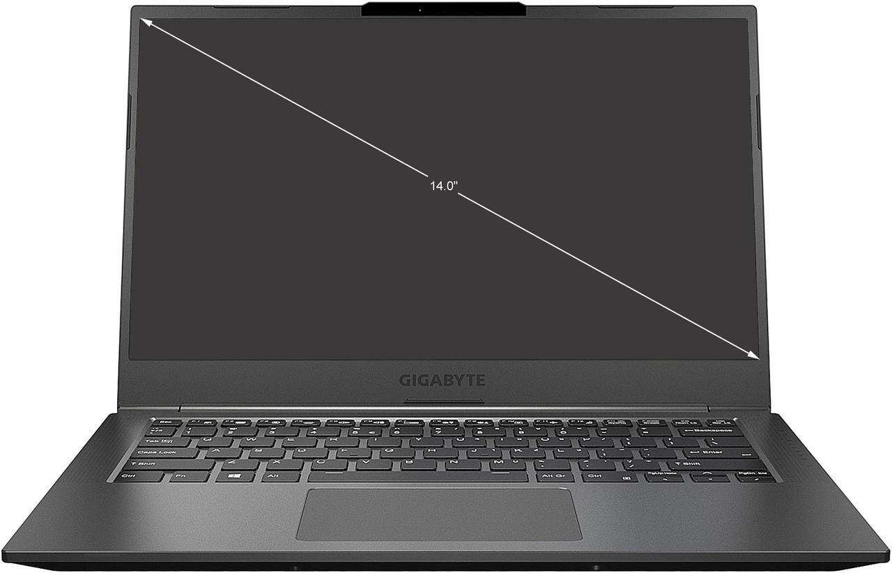 Alt view image 2 of 12 - GIGABYTE U4 UD - 14.0" Thin Bezel FHD IPS-Level i7-1195G7 Intel Iris Xe Graphics 512 GB PCIe SSD Win 10 Home Laptop (U4 UD-70US823SH)