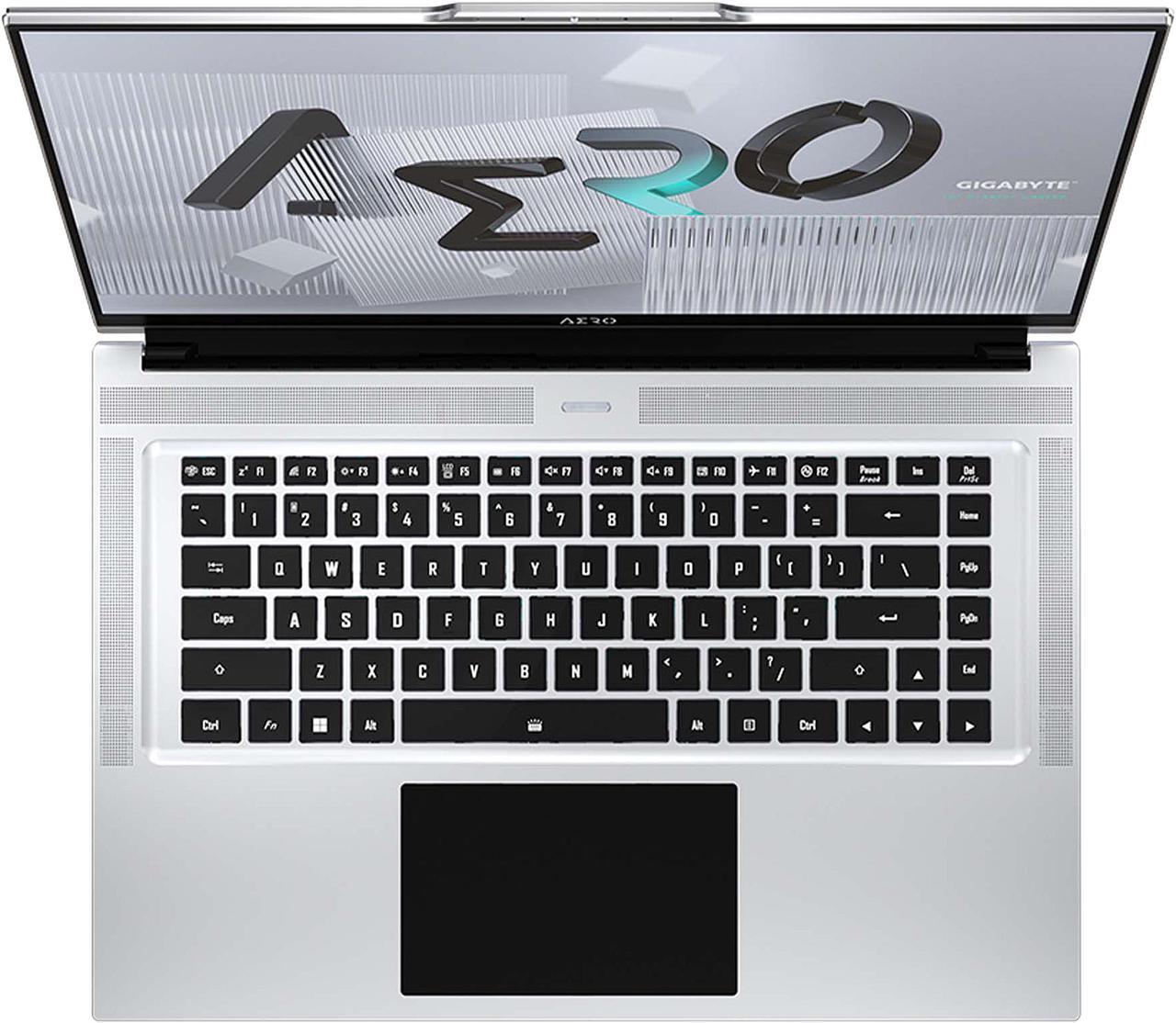 Alt view image 2 of 8 - GIGABYTE AERO 16 XE5 - 16" 4K/UHD+ Samsung AMOLED - Intel Core i7-12700H - NVIDIA GeForce RTX 3070 Ti Laptop GPU 8GB GDDR6 - 16GB DDR5 RAM - 1TB SSD - Win11 Home - Creator & Gaming Laptop (AERO 16 XE5-73US934HH)