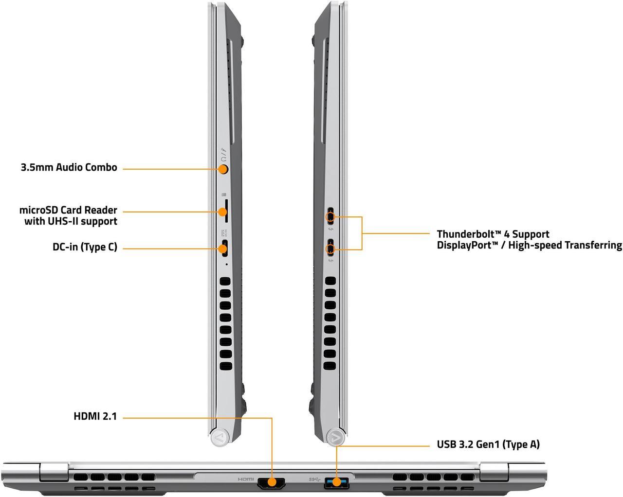 Alt view image 7 of 11 - GIGABYTE - 14" GeForce RTX 4050 Laptop GPU - Intel Core i5-12500H  - 16GB Memory - 1 TB Gen4 SSD - Windows 11 Home 64-bit - Gaming Laptop - 90 Hz OLED (AERO 14 OLED 9MF-E2USBB4SH )