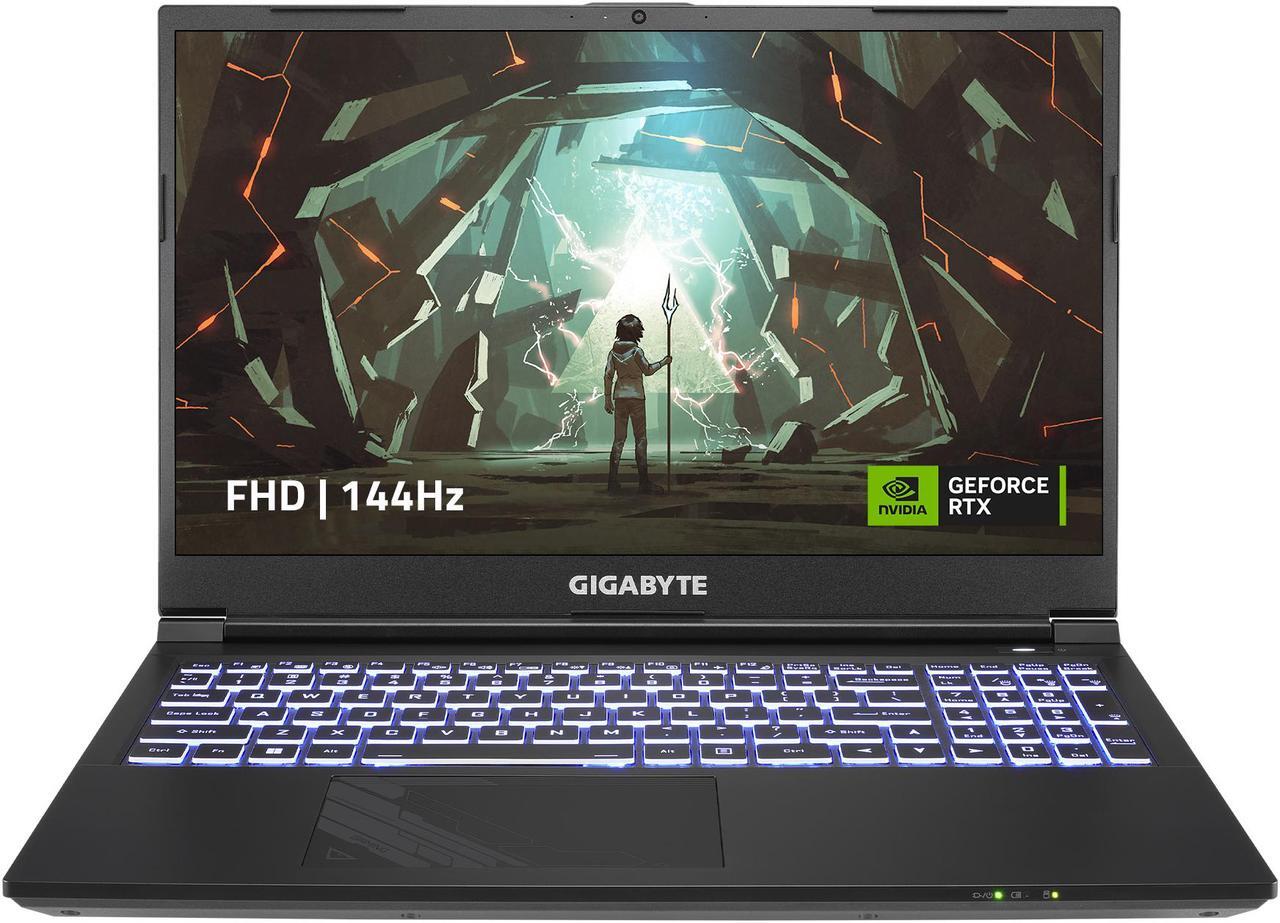 Main image of GIGABYTE - 15.6'' GeForce RTX 4060 Laptop GPU - Intel Core i5-12500H  - 8GB Memory - 512 GB Gen4 SSD - Windows 11 Home 64-bit - Gaming Laptop - 144 Hz (G5 KF-E3US333SH )