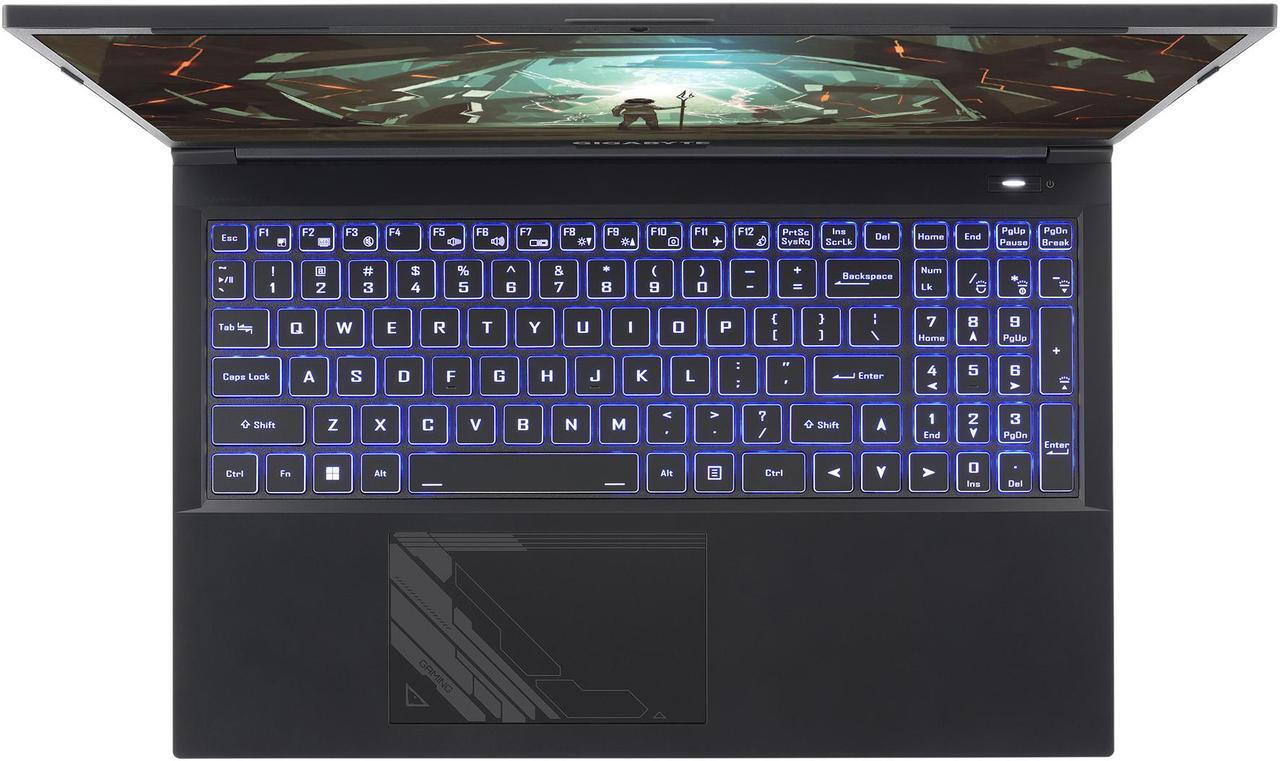 Alt view image 3 of 15 - GIGABYTE - 15.6'' GeForce RTX 4060 Laptop GPU - Intel Core i5-12500H  - 8GB Memory - 512 GB Gen4 SSD - Windows 11 Home 64-bit - Gaming Laptop - 144 Hz (G5 KF-E3US333SH )