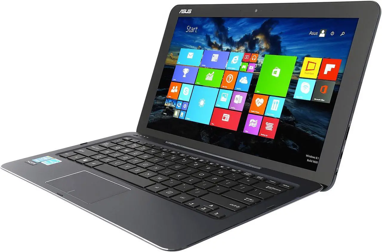 Alt view image 3 of 10 - ASUS Transformer Book Intel Core M-5Y10 4 GB LPDDR3 Memory Intel HD Graphics 5300 12.5" 10-finger multi-touch 1920 x 1080 Detachable 2-in-1 Tablet Windows 8.1 64-Bit T300CHI-F1-DB(M)