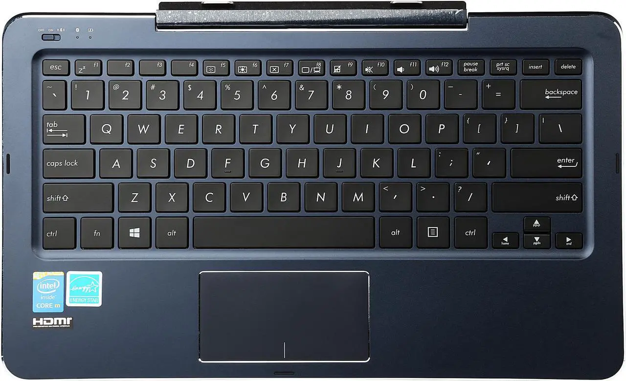 Alt view image 9 of 10 - ASUS Transformer Book Intel Core M-5Y10 4 GB LPDDR3 Memory Intel HD Graphics 5300 12.5" 10-finger multi-touch 1920 x 1080 Detachable 2-in-1 Tablet Windows 8.1 64-Bit T300CHI-F1-DB(M)
