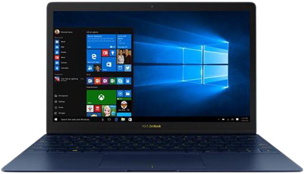 Main image of ASUS ZenBook 3 UX390UA 12.5" Ultraportable Laptop Intel Core i7-7500U KabyLake 16 GB RAM 512 GB PCIe SSD with Fingerprint Sensor and Harman Kardon Audio, Blue