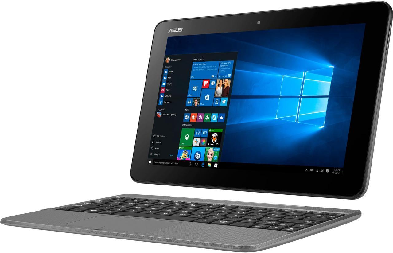 Main image of ASUS Transformer Book T101HA-C4-GR Intel Atom x5-Z8350 (1.44 GHz) 4 GB Memory 64 GB eMMC 10.1" Touchscreen 1280 x 800 Detachable 2-in-1 Laptop Windows 10 Home 64-Bit