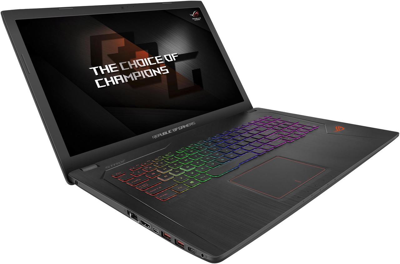 Alt view image 3 of 10 - ASUS ROG - 17.3" GeForce GTX 1050 Ti - Intel Core i7-7700HQ - 16GB Memory - 256 GB SSD - Windows 10 Home 64-Bit - Gaming Laptop - (GL753VE-DS74 )