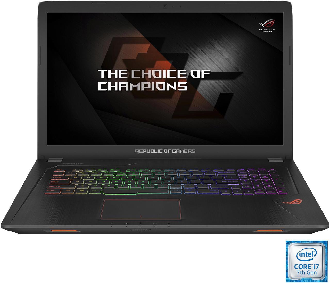 Main image of ASUS ROG - 17.3" GeForce GTX 1050 Ti - Intel Core i7-7700HQ - 16GB Memory - 256 GB SSD - Windows 10 Home 64-Bit - Gaming Laptop - (GL753VE-DS74 )