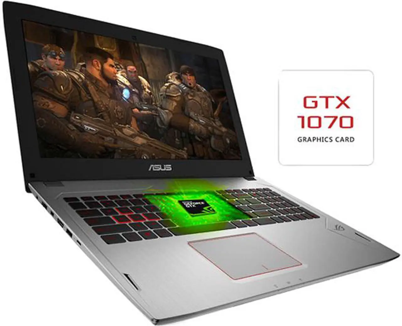 Main image of ASUS ROG GL502VS-DS71 15.6" Intel Core i7 7th Gen 7700HQ (2.80 GHz) NVIDIA GeForce GTX 1070 VR Ready 16 GB Memory 128 GB SSD 1 TB HDD Windows 10 Home 64-Bit Gaming Laptop