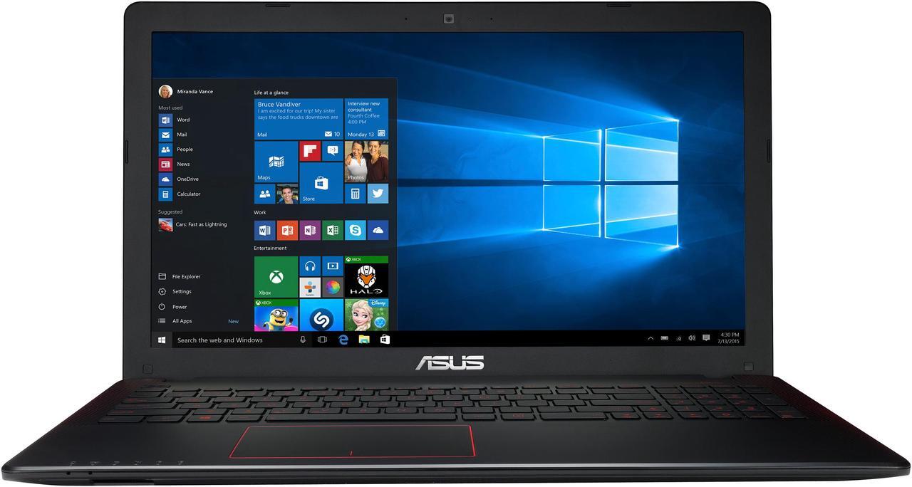 Main image of ASUS FX550IU-WSFX 15.6" Full HD Gaming Laptop, AMD FX-9830P Quad Core Processor (3.0 GHz), AMD Radeon RX 460 Graphics 4 GB VRAM, 128 GB SSD + 1 TB HDD, 8 GB DDR4 Memory, Windows 10 64-Bit