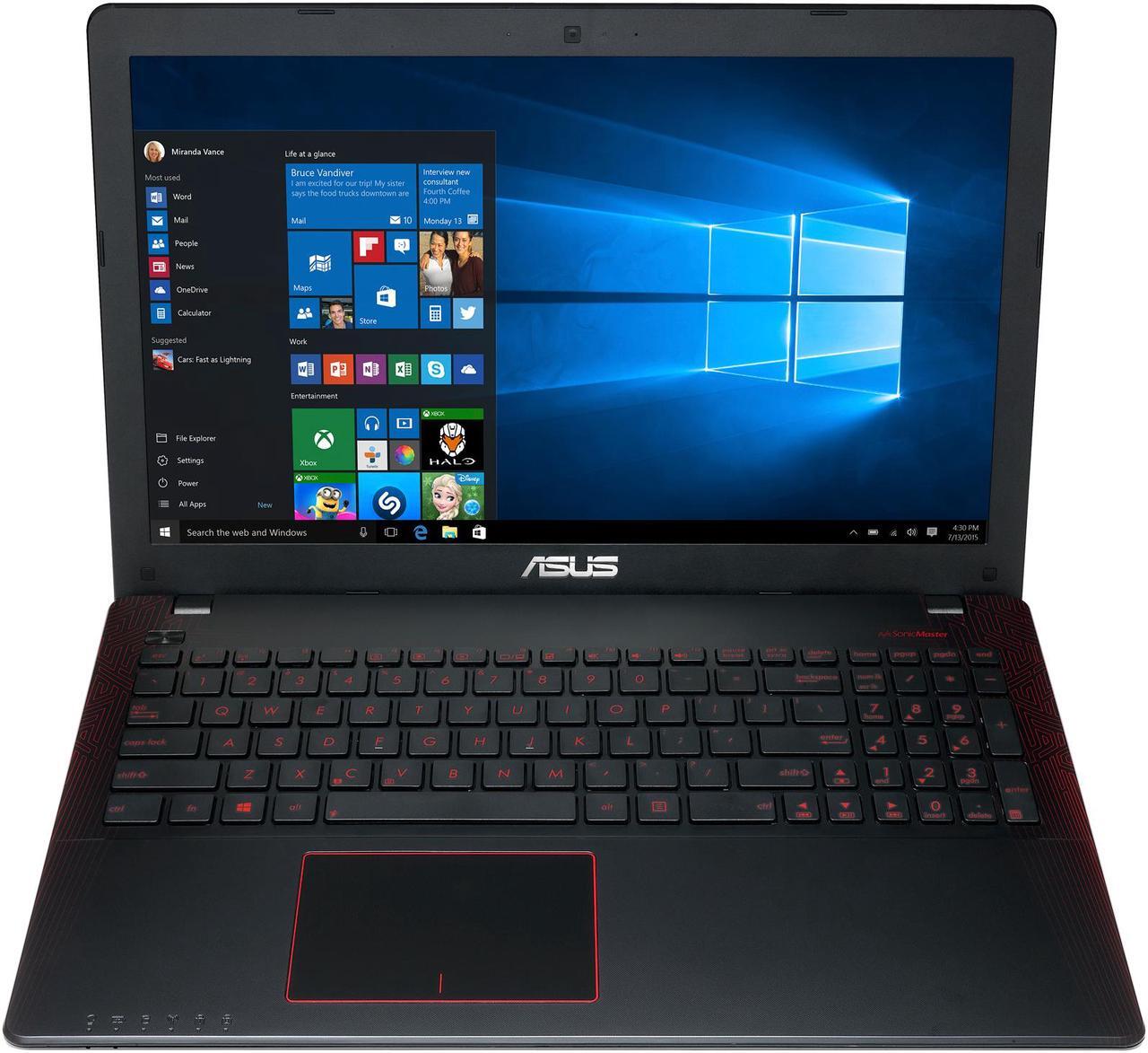 Alt view image 2 of 5 - ASUS FX550IU-WSFX 15.6" Full HD Gaming Laptop, AMD FX-9830P Quad Core Processor (3.0 GHz), AMD Radeon RX 460 Graphics 4 GB VRAM, 128 GB SSD + 1 TB HDD, 8 GB DDR4 Memory, Windows 10 64-Bit