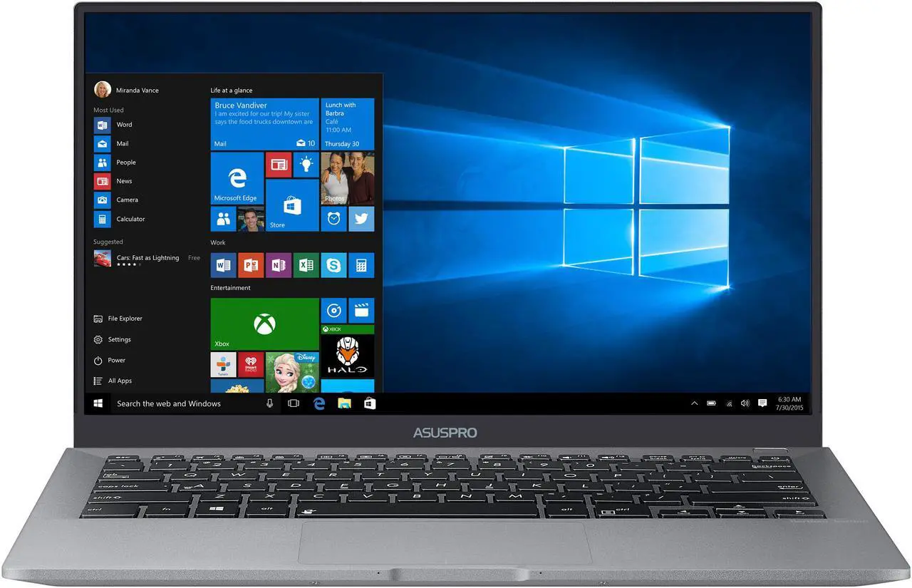 Alt view image 2 of 12 - ASUS PRO B9440 Ultra Thin and Light Business Laptop, 14" Wideview Full HD Narrow Bezel Display, Intel Core i5-7200U 2.5 GHz Processor, 512 GB SSD, 8 GB RAM, Windows 10 Pro, Fingerprint, 10 Hours Battery Life ONLY @ NEWEGG