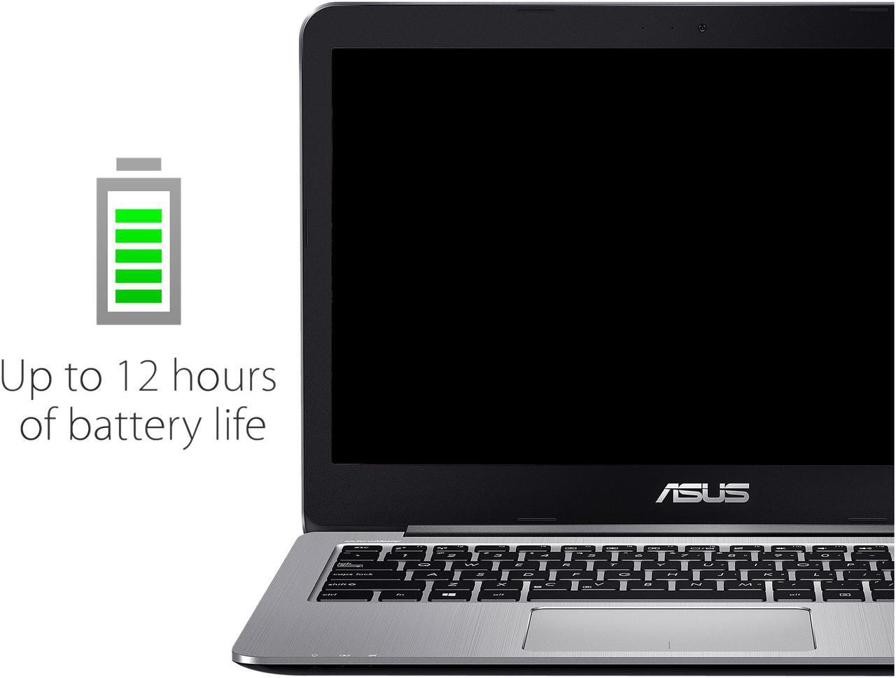 Alt view image 10 of 14 - ASUS VivoBook E403NA-US21 14" FHD Laptop, Intel Quad Core N4200 2M Cache, up to 2.5 GHz Processor, 128 GB eMMC Flash Storage, 4 GB DDR3 RAM, Windows 10 Signature Edition, Fingerprint Reader
