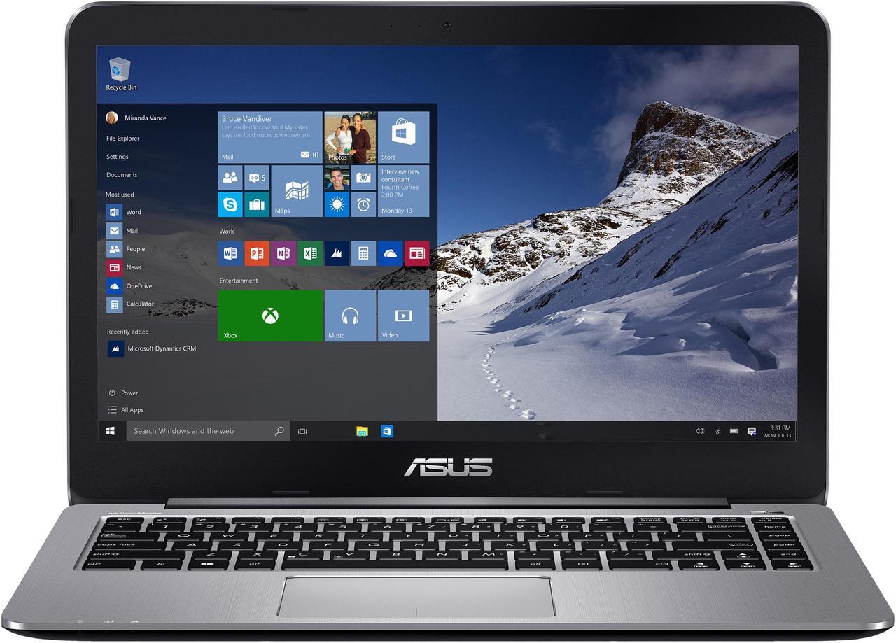Alt view image 2 of 14 - ASUS VivoBook E403NA-US21 14" FHD Laptop, Intel Quad Core N4200 2M Cache, up to 2.5 GHz Processor, 128 GB eMMC Flash Storage, 4 GB DDR3 RAM, Windows 10 Signature Edition, Fingerprint Reader