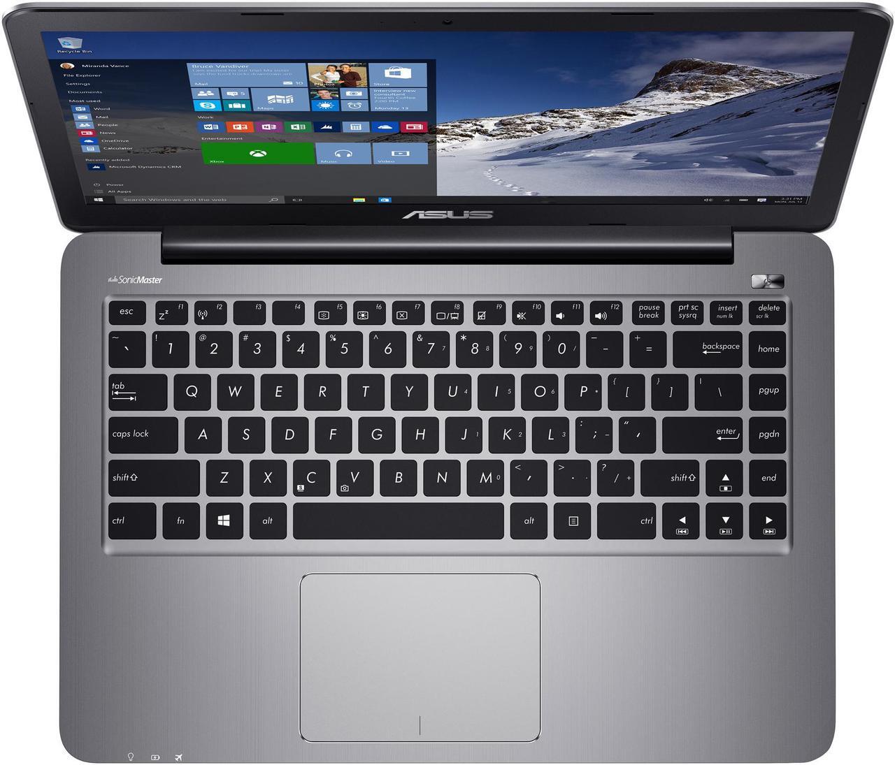 Alt view image 3 of 14 - ASUS VivoBook E403NA-US21 14" FHD Laptop, Intel Quad Core N4200 2M Cache, up to 2.5 GHz Processor, 128 GB eMMC Flash Storage, 4 GB DDR3 RAM, Windows 10 Signature Edition, Fingerprint Reader
