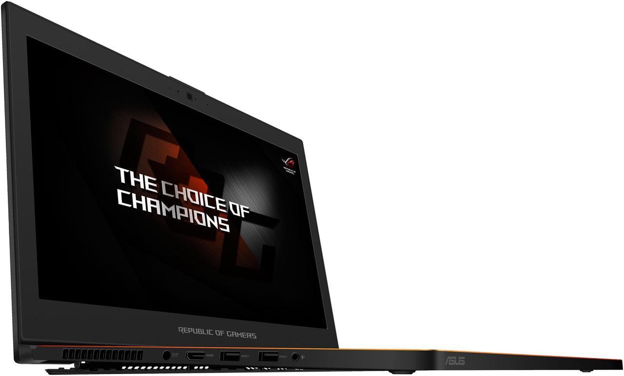 Alt view image 8 of 20 - ASUS ROG Zephyrus GX501VI-XS74 15.6" Full-HD 120 Hz Ultra-portable Intel Core i7 7th Gen 7700HQ 2.8 GHz GeForce GTX 1080 VR Ready 8 GB GDDR5X 512 GB PCIe SSD 16 GB DDR4 Memory Windows 10 Pro Gaming Laptop