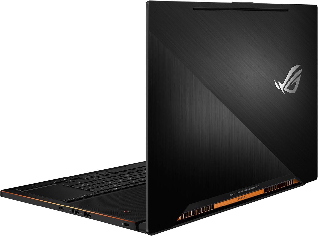 Alt view image 17 of 20 - ASUS ROG Zephyrus GX501VI-XS74 15.6" Full-HD 120 Hz Ultra-portable Intel Core i7 7th Gen 7700HQ 2.8 GHz GeForce GTX 1080 VR Ready 8 GB GDDR5X 512 GB PCIe SSD 16 GB DDR4 Memory Windows 10 Pro Gaming Laptop