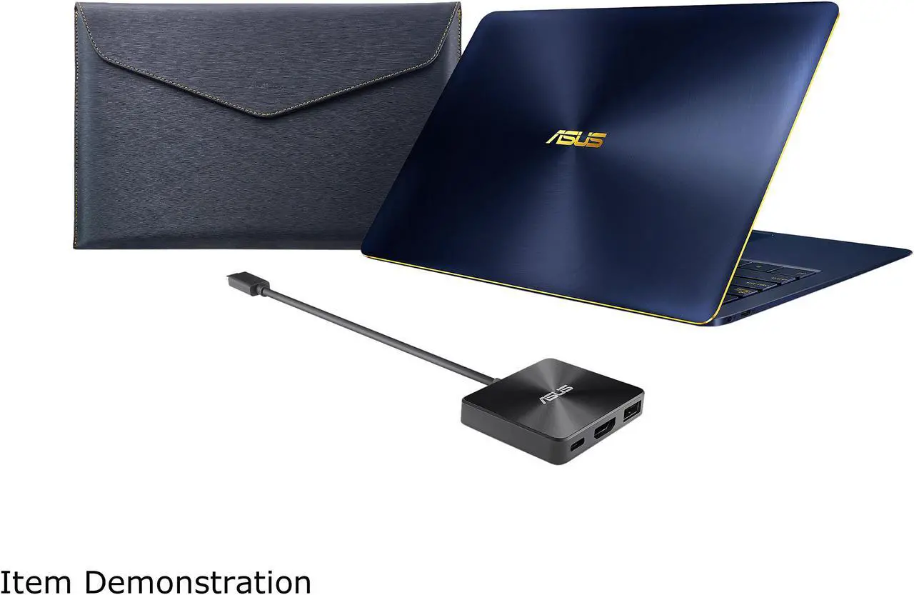 Alt view image 3 of 14 - ASUS ZenBook 3 Deluxe UX490UA-XH74-BL 14" FHD Ultraportable Laptop, Intel Core i7-8550U, 16 GB RAM, 512 GB NVMe SSD, Windows 10 Pro, Royal Blue