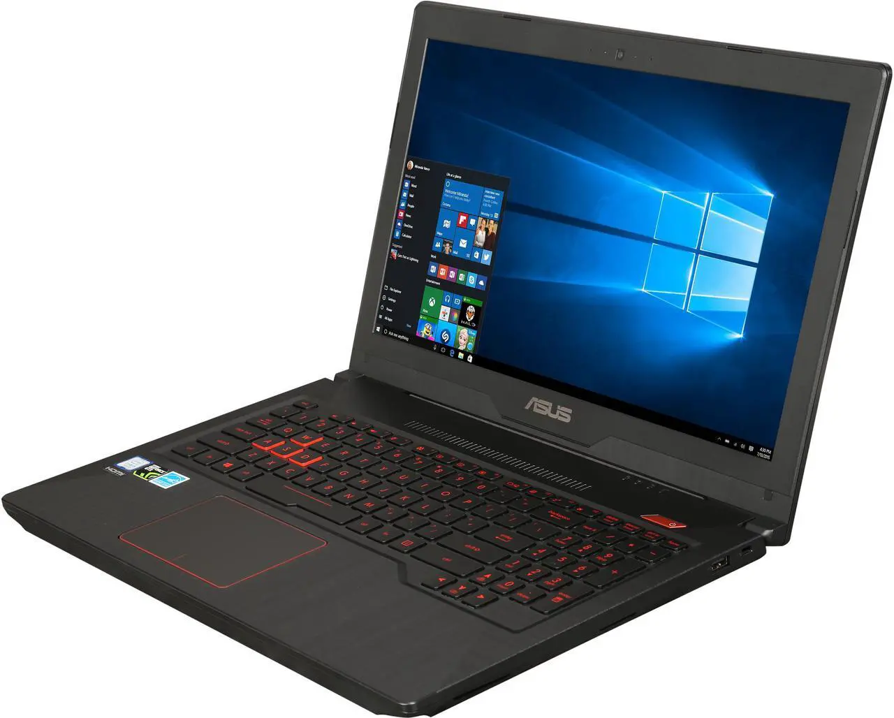 Main image of ASUS FX503VD 15.6" FHD Powerful Gaming Laptop, Intel Core i5-7300HQ 2.5 GHz Processor, GeForce GTX 1050, 1 TB SSHD, 8 GB DDR4, Windows 10 Home