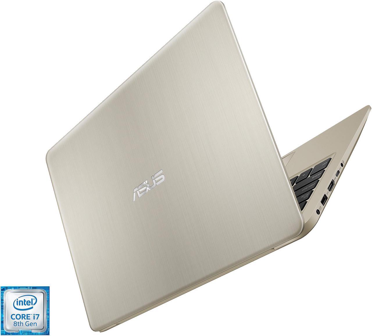 Alt view image 10 of 10 - ASUS VivoBook S S410UQ-NH74 14" Thin and Lightweight Full HD Laptop, Intel Core i7-8550U 1.8 GHz Quad-Core Processor, NVIDIA GeForce 940MX, 8 GB DDR4, 256 GB SSD, ASUS NanoEdge Bezel, Windows 10 Home, Backlit Keyboard