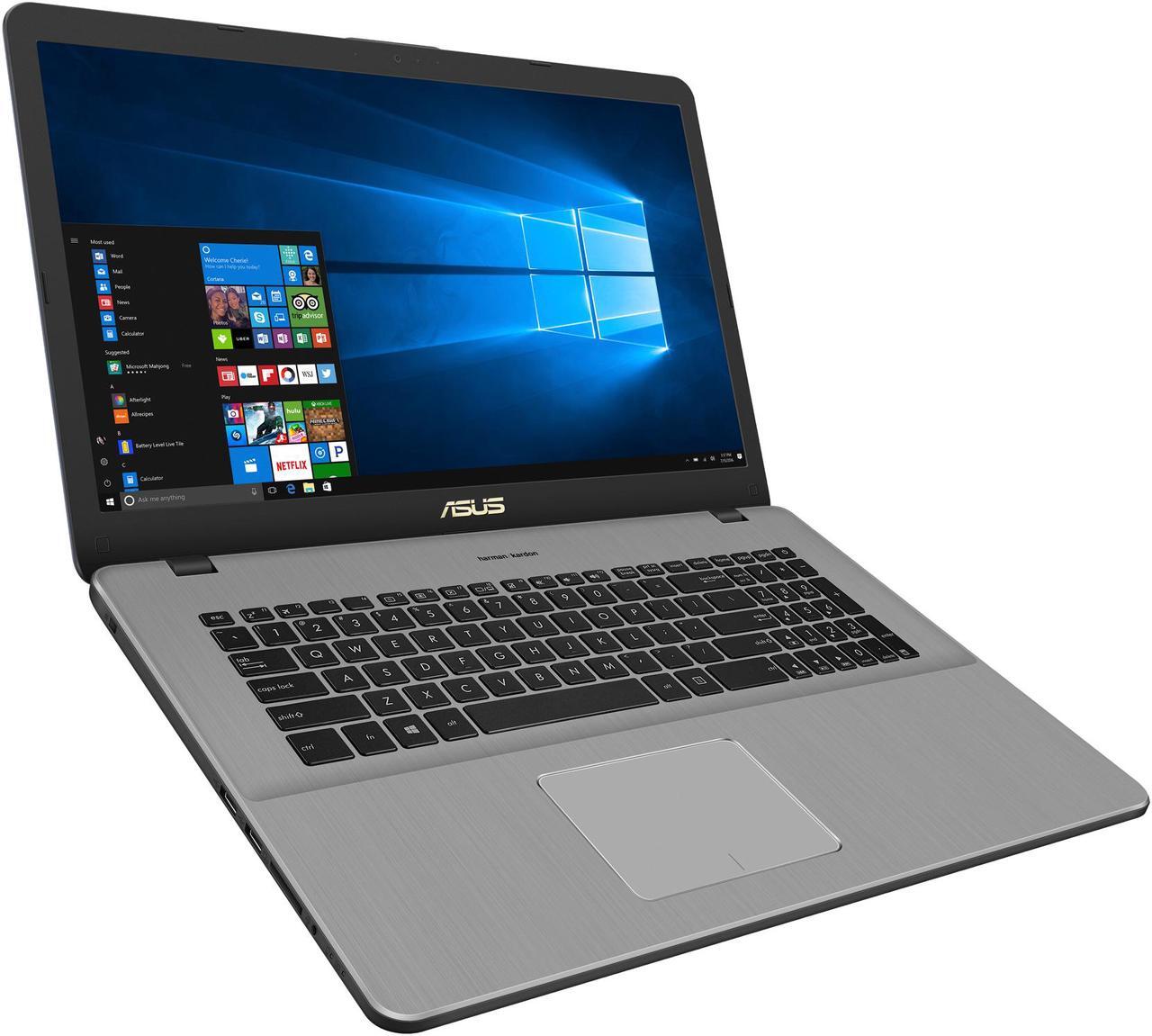 Alt view image 4 of 11 - ASUS VivoBook Pro 17 N705UD-EH76 17.3" Thin and Portable FHD Laptop, GTX 1050, Intel Core i7-8550U 1.80 GHz Processor, 16 GB DDR4 RAM, 256 GB SSD + 1 TB HDD, 802.11ac Wi-Fi, USB-C, Backlit Keyboard, Windows 10