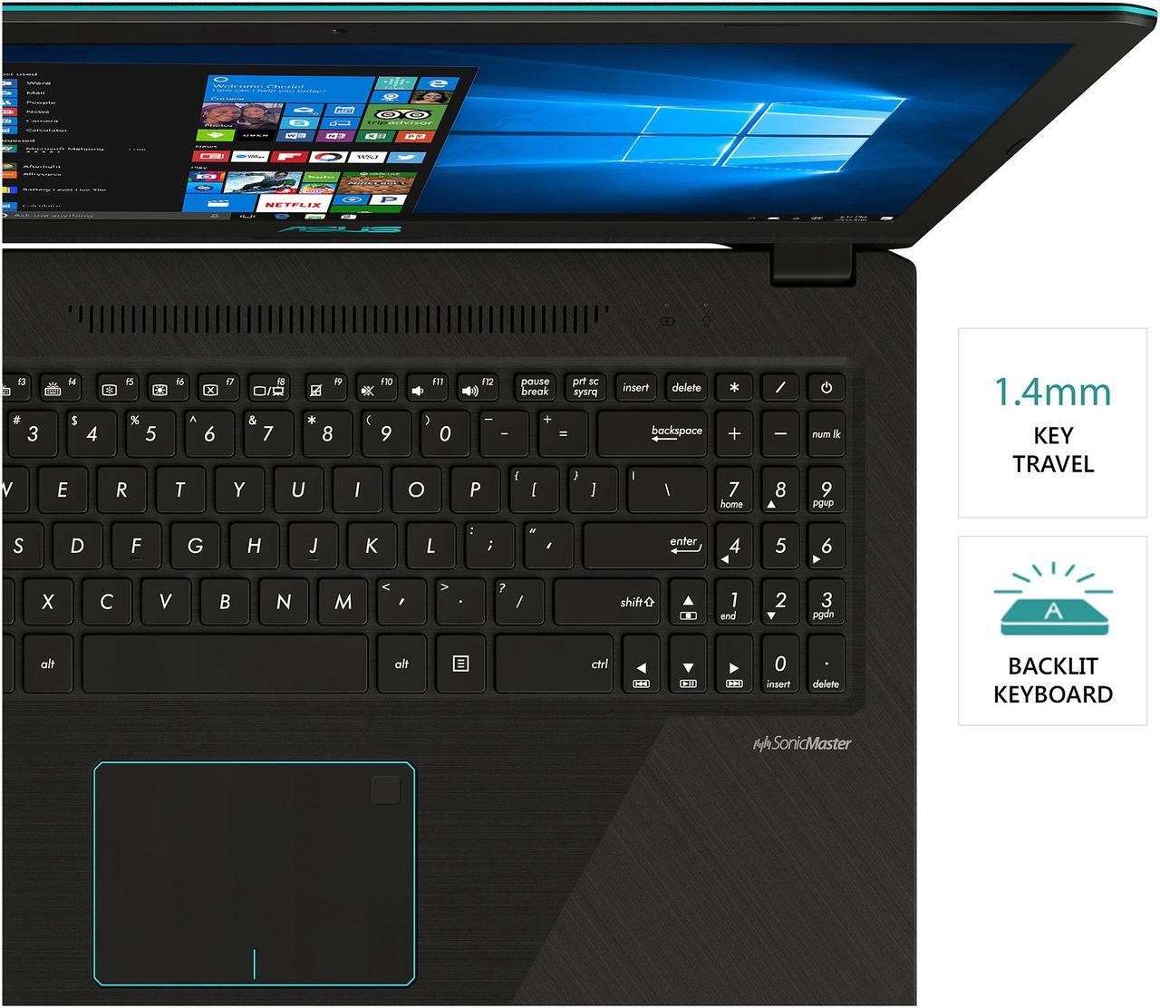 Alt view image 17 of 18 - ASUS VivoBook - 15.6" GeForce GTX 1050 - Intel Core i7-8550U  - 16GB Memory - 256 GB SSD - Windows 10 Home 64-bit - Gaming Laptop - (K570UD-ES76 )