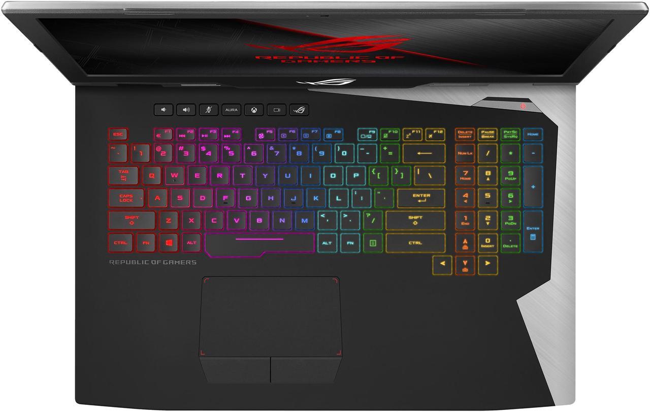 Alt view image 7 of 20 - ASUS ROG G703GI-XS74 Unlocked Intel Core i7-8750H Processor, Overclocked GeForce GTX 1080 8 GB, 17.3" 144 Hz 3 ms G-SYNC Display, 512 GB PCIe SSD + 1 TB SSHD, 32 GB DDR4, RGB Keyboard