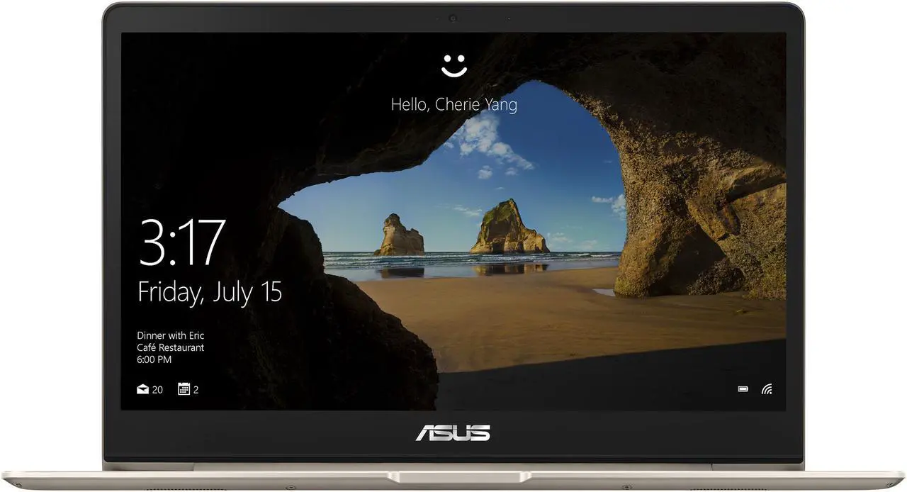 Alt view image 4 of 15 - ASUS ZenBook 13 UX331UA-DS71 Ultra-Slim Laptop 13.3" Full HD WideView Display, 8th Gen Intel Core i7-8550U Processor, 8 GB LPDDR3, 256 GB SSD, Windows 10, Backlit keyboard, Fingerprint, Icicle Gold