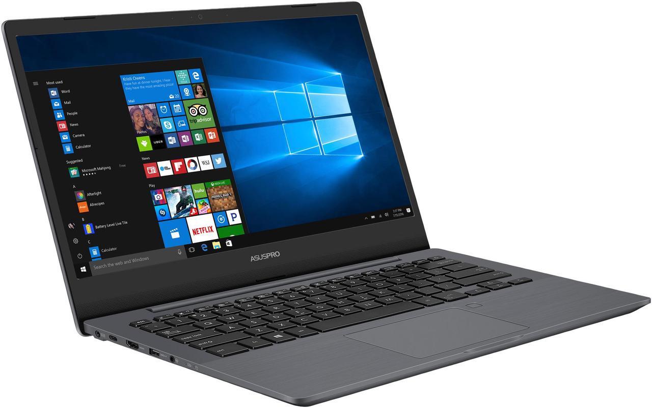 Alt view image 2 of 20 - ASUSPRO P5440UF-XB74 Thin and Light Business Laptop, 14" Wideview FHD Display, 8th Gen Intel Core i7-8550U 1.8 GHz Processor, 512 GB SSD, 16 GB RAM, NVIDIA GeForce MX130, Windows 10 Pro, Fingerprint