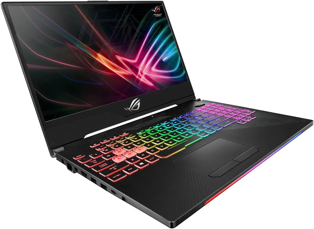 Alt view image 3 of 11 - ASUS GL504GS-DS74 ROG Strix SCAR II Gaming Laptop, 15.6" 144 Hz IPS-Type Slim Bezel Display, GeForce GTX 1070 8 GB, Intel Core i7-8750H Processor (up to 3.9 GHz), 256 GB PCIe SSD + 1 TB SSHD, 16 GB DDR4, RGB Keyboard