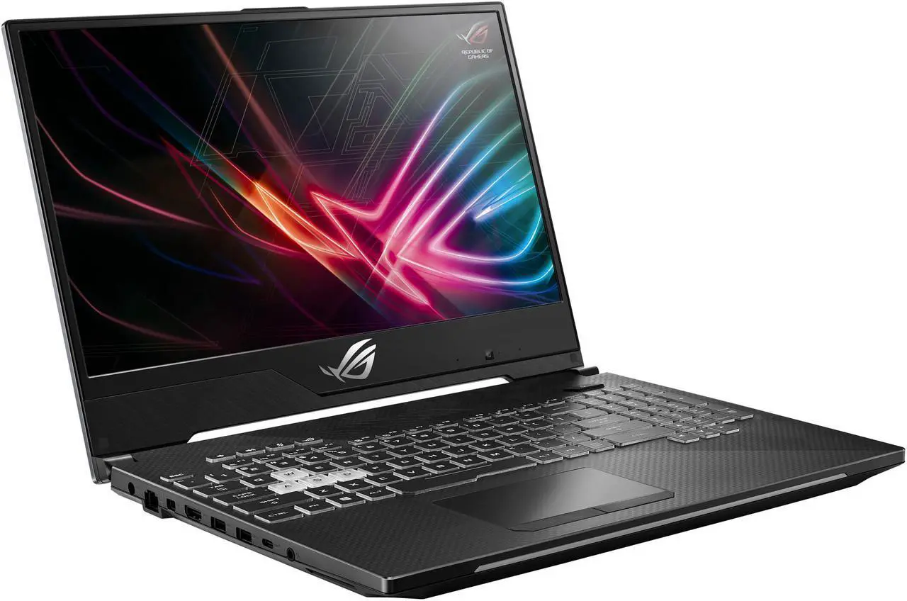 Alt view image 4 of 11 - ASUS GL504GS-DS74 ROG Strix SCAR II Gaming Laptop, 15.6" 144 Hz IPS-Type Slim Bezel Display, GeForce GTX 1070 8 GB, Intel Core i7-8750H Processor (up to 3.9 GHz), 256 GB PCIe SSD + 1 TB SSHD, 16 GB DDR4, RGB Keyboard