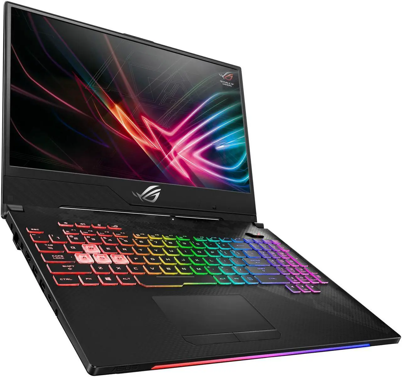 Alt view image 7 of 11 - ASUS GL504GS-DS74 ROG Strix SCAR II Gaming Laptop, 15.6" 144 Hz IPS-Type Slim Bezel Display, GeForce GTX 1070 8 GB, Intel Core i7-8750H Processor (up to 3.9 GHz), 256 GB PCIe SSD + 1 TB SSHD, 16 GB DDR4, RGB Keyboard