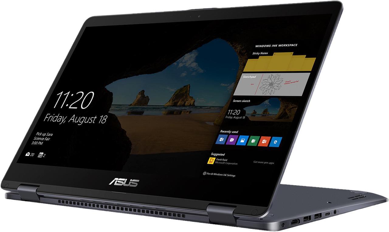 Main image of ASUS VivoBook Flip Intel Core i7-8550U 16GB Memory 128 GB SSD 1TB HDD NVIDIA GeForce 940MX 15.6" Touch Screen 1920 x 1080 Convertible 2-in-1 Laptop Windows 10 Home 64-Bit TP510UQ-IH74T