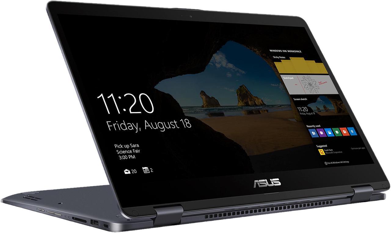 Alt view image 2 of 3 - ASUS VivoBook Flip Intel Core i7-8550U 16GB Memory 128 GB SSD 1TB HDD NVIDIA GeForce 940MX 15.6" Touch Screen 1920 x 1080 Convertible 2-in-1 Laptop Windows 10 Home 64-Bit TP510UQ-IH74T