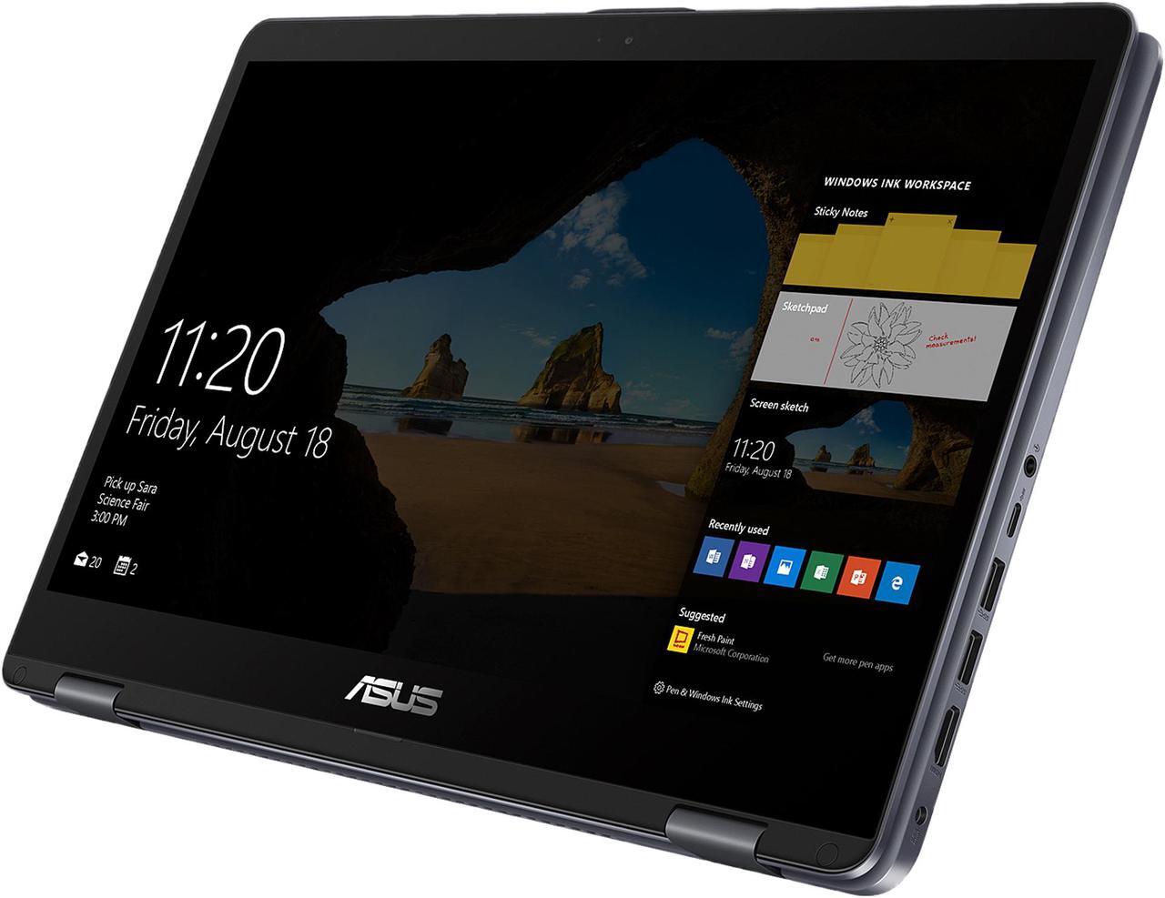 Alt view image 3 of 3 - ASUS VivoBook Flip Intel Core i7-8550U 16GB Memory 128 GB SSD 1TB HDD NVIDIA GeForce 940MX 15.6" Touch Screen 1920 x 1080 Convertible 2-in-1 Laptop Windows 10 Home 64-Bit TP510UQ-IH74T