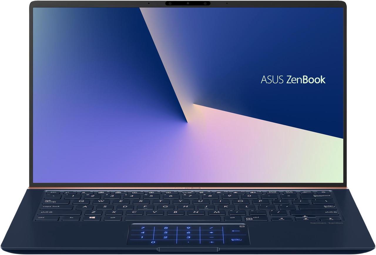 Alt view image 2 of 18 - ASUS ZenBook 14" Intel Core Whiskey Lake i7-8565U Processor, 16 GB LPDDR3, 512 GB PCIe SSD, Backlit KB, NumberPad, FHD Nano-Edge Bezel Windows 10 - UX433FA-DH74, Royal Blue