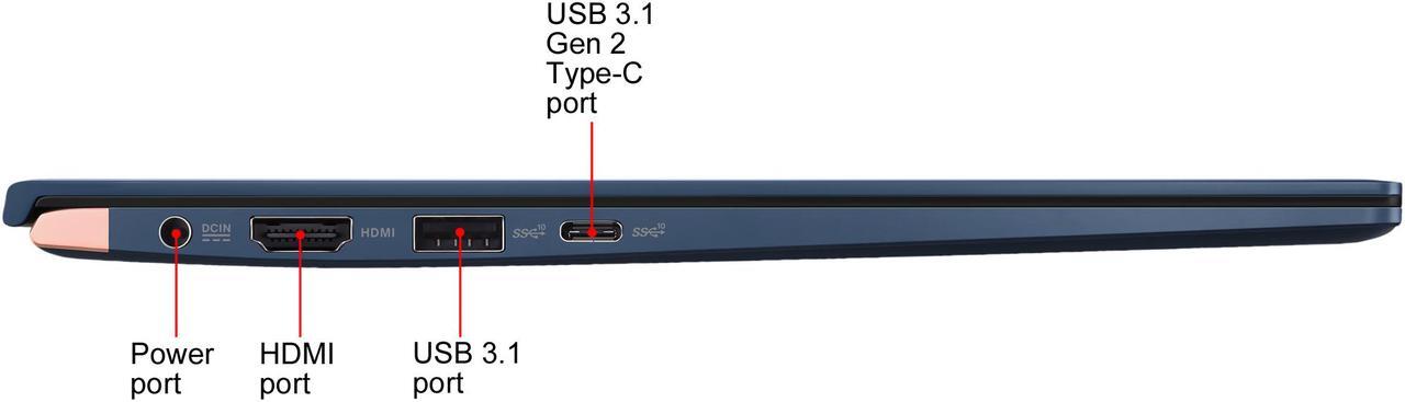 Alt view image 18 of 18 - ASUS ZenBook 14" Intel Core Whiskey Lake i7-8565U Processor, 16 GB LPDDR3, 512 GB PCIe SSD, Backlit KB, NumberPad, FHD Nano-Edge Bezel Windows 10 - UX433FA-DH74, Royal Blue
