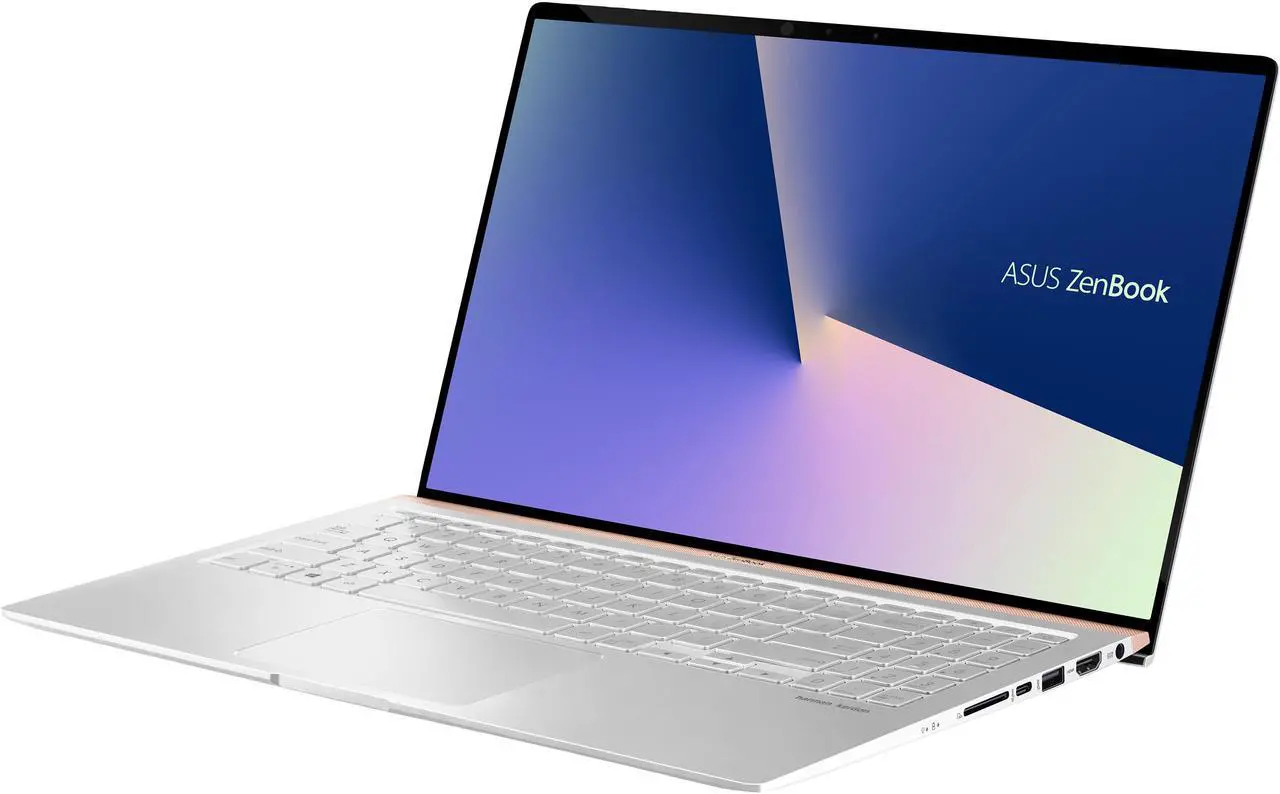 Main image of ASUS ZenBook UX533 Ultra Slim Compact Laptop, 15.6" FHD 4-Way NanoEdge, Intel Core i7-8565U, 16GB DDR4, 1TB PCIe SSD, GeForce GTX 1050, IR Camera, TPM, Windows 10 Pro, Icicle Silver, UX533FD-NS76 Newegg Exclusive