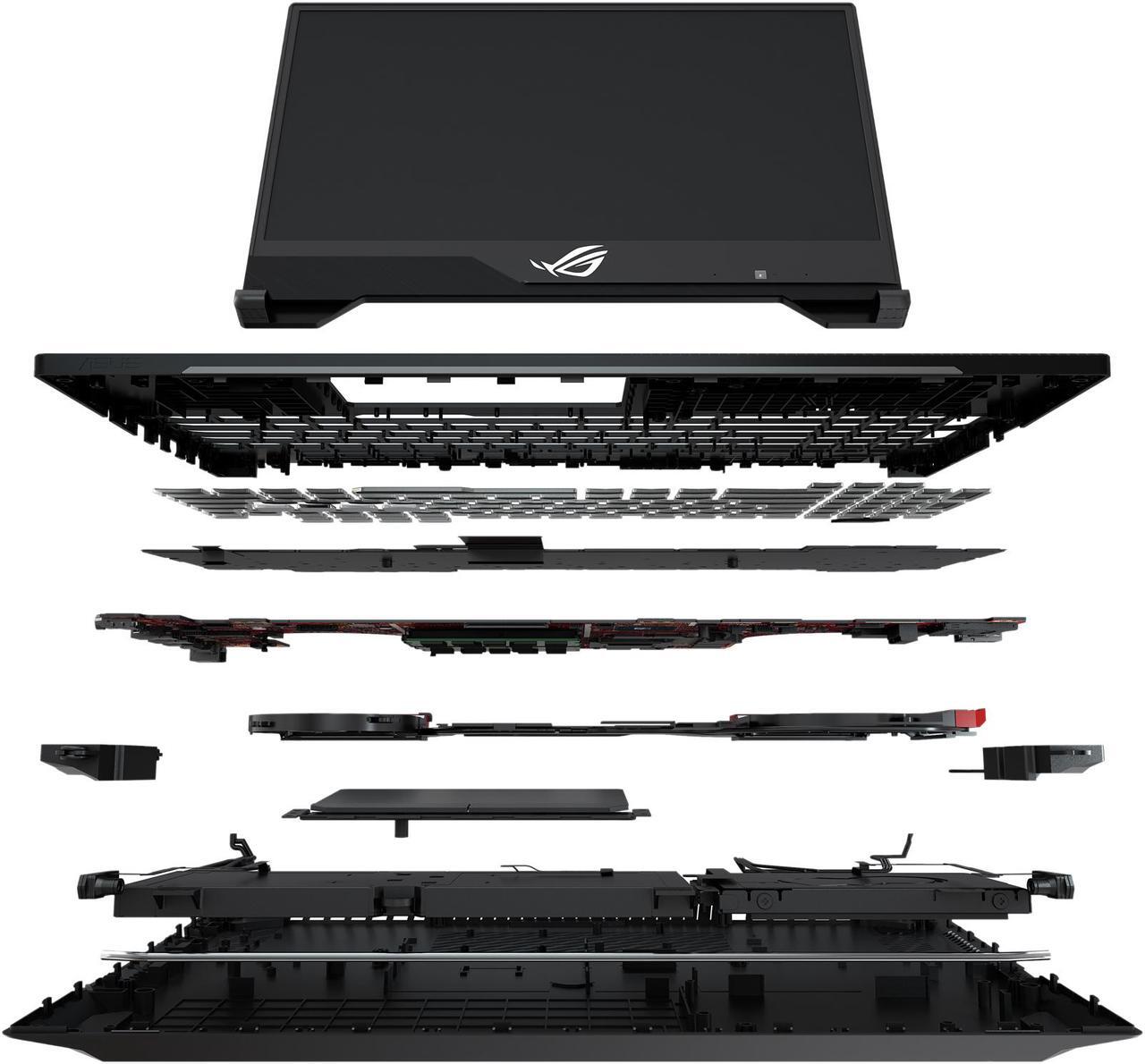 Alt view image 11 of 19 - ASUS ROG Strix Hero II Gaming Laptop, 15.6" 144 Hz IPS-Type Full HD, NVIDIA GeForce RTX 2060 6 GB, Intel Core i7-8750H Processor, 16 GB DDR4 RAM, 512 GB PCIe NVMe SSD, RGB KB, Windows 10 - GL504GV-DS74