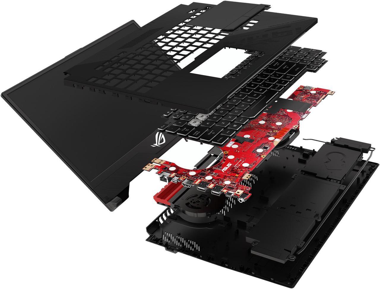 Alt view image 12 of 19 - ASUS ROG Strix Hero II Gaming Laptop, 15.6" 144 Hz IPS-Type Full HD, NVIDIA GeForce RTX 2060 6 GB, Intel Core i7-8750H Processor, 16 GB DDR4 RAM, 512 GB PCIe NVMe SSD, RGB KB, Windows 10 - GL504GV-DS74