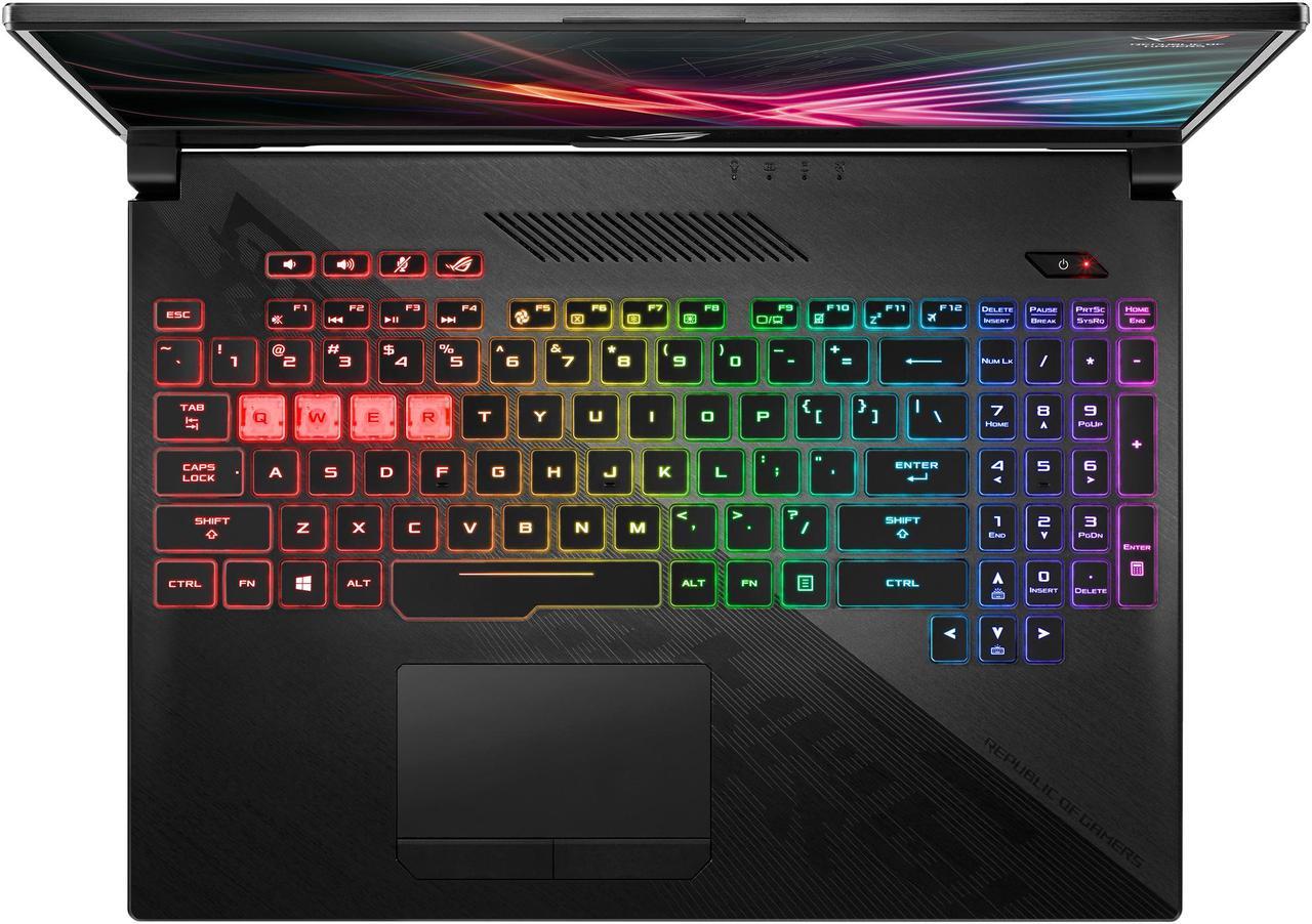 Alt view image 7 of 19 - ASUS ROG Strix Hero II Gaming Laptop, 15.6" 144 Hz IPS-Type Full HD, NVIDIA GeForce RTX 2060 6 GB, Intel Core i7-8750H Processor, 16 GB DDR4 RAM, 512 GB PCIe NVMe SSD, RGB KB, Windows 10 - GL504GV-DS74
