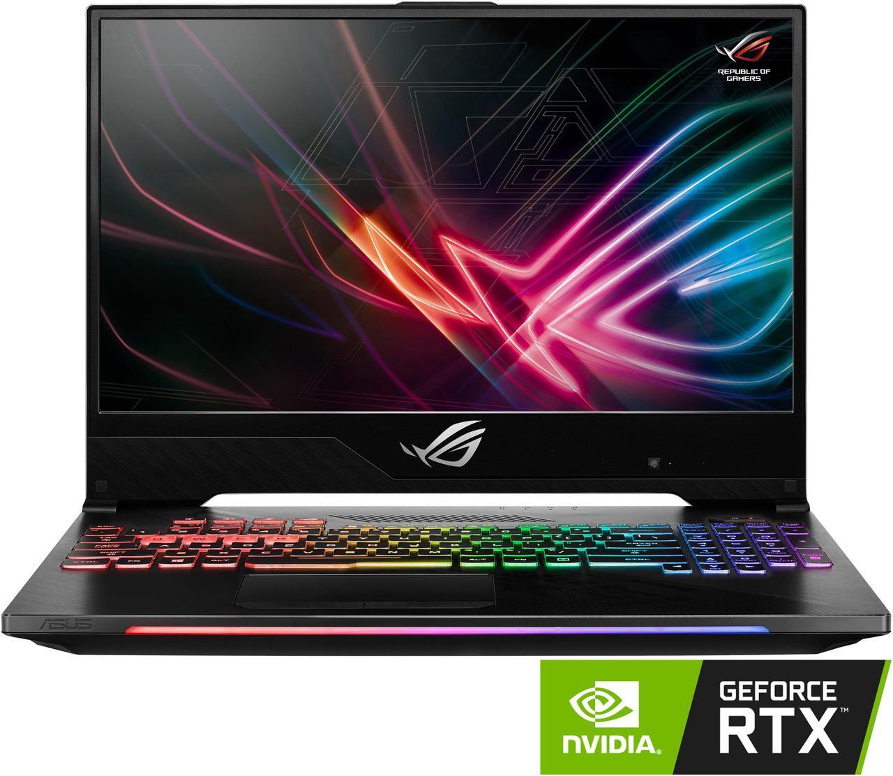 Main image of ASUS ROG Strix Hero II Gaming Laptop, 15.6" 144 Hz IPS-Type Full HD, NVIDIA GeForce RTX 2060 6 GB, Intel Core i7-8750H Processor, 16 GB DDR4 RAM, 512 GB PCIe NVMe SSD, RGB KB, Windows 10 - GL504GV-DS74