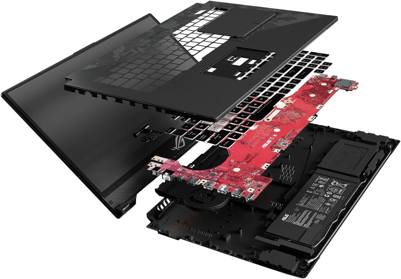 Alt view image 11 of 15 - ASUS ROG Strix SCAR II Gaming Laptop, 17.3” 144Hz IPS-Type FHD, NVIDIA GeForce RTX 2070 8GB, Intel Core i7-8750H CPU, 16GB DDR4 RAM, 512GB PCIe SSD + 1TB SSHD, RGB KB, Windows 10 - GL704GW-DS76