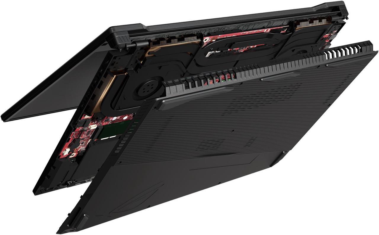 Alt view image 13 of 15 - ASUS ROG Strix SCAR II Gaming Laptop, 17.3” 144Hz IPS-Type FHD, NVIDIA GeForce RTX 2070 8GB, Intel Core i7-8750H CPU, 16GB DDR4 RAM, 512GB PCIe SSD + 1TB SSHD, RGB KB, Windows 10 - GL704GW-DS76