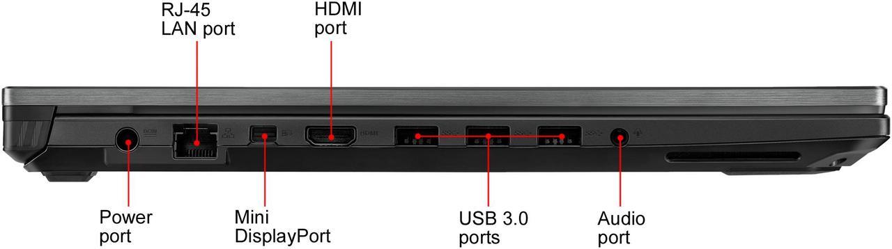Alt view image 14 of 15 - ASUS ROG Strix SCAR II Gaming Laptop, 17.3” 144Hz IPS-Type FHD, NVIDIA GeForce RTX 2070 8GB, Intel Core i7-8750H CPU, 16GB DDR4 RAM, 512GB PCIe SSD + 1TB SSHD, RGB KB, Windows 10 - GL704GW-DS76