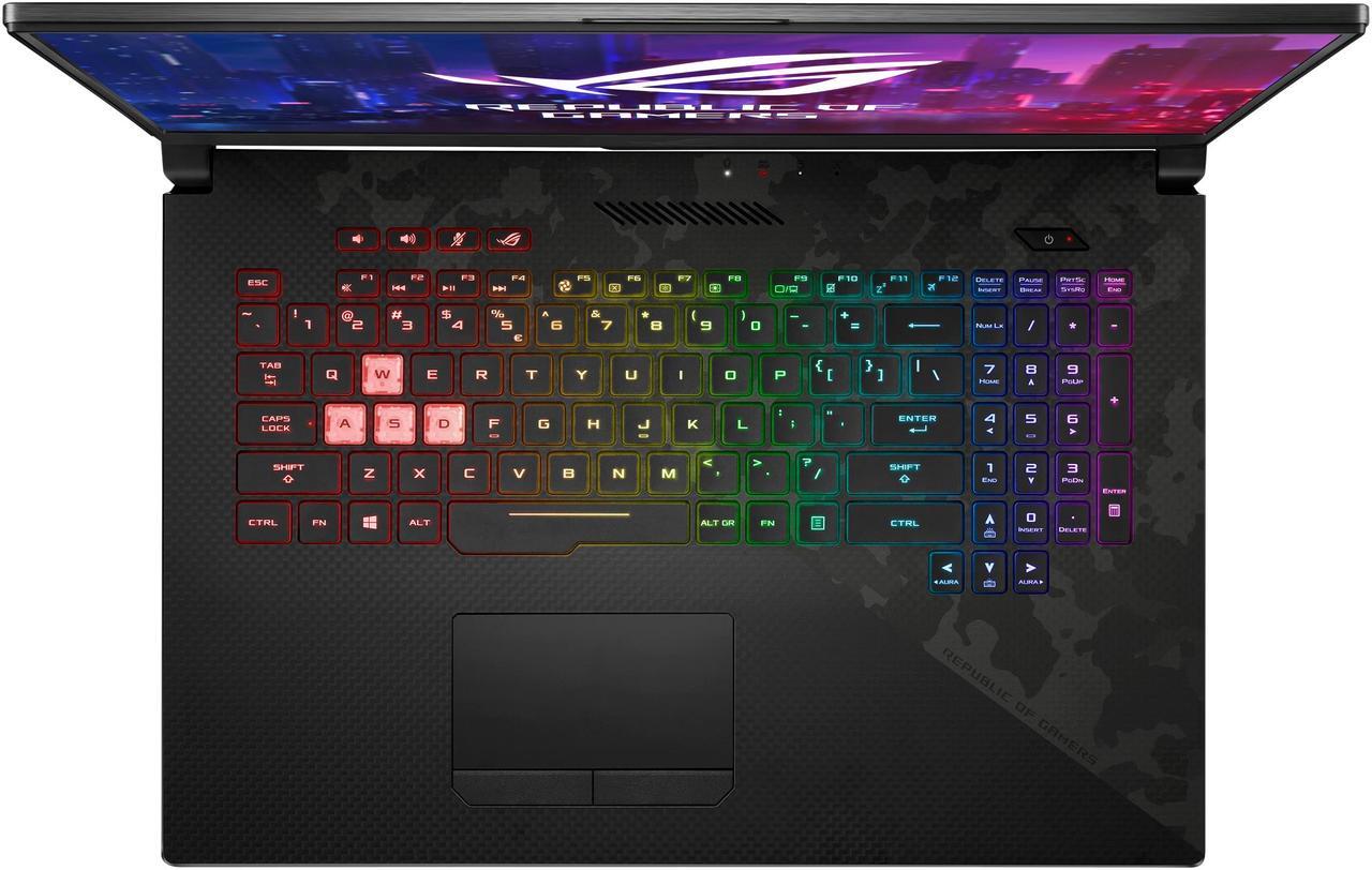 Alt view image 8 of 15 - ASUS ROG Strix SCAR II Gaming Laptop, 17.3” 144Hz IPS-Type FHD, NVIDIA GeForce RTX 2070 8GB, Intel Core i7-8750H CPU, 16GB DDR4 RAM, 512GB PCIe SSD + 1TB SSHD, RGB KB, Windows 10 - GL704GW-DS76