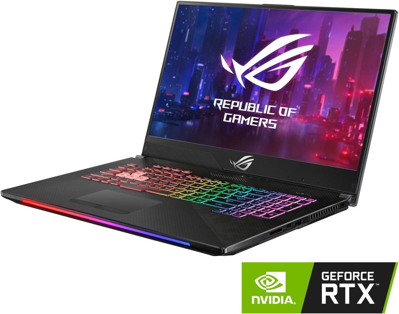 Main image of ASUS ROG Strix SCAR II Gaming Laptop, 17.3” 144Hz IPS-Type FHD, NVIDIA GeForce RTX 2070 8GB, Intel Core i7-8750H CPU, 16GB DDR4 RAM, 512GB PCIe SSD + 1TB SSHD, RGB KB, Windows 10 - GL704GW-DS76