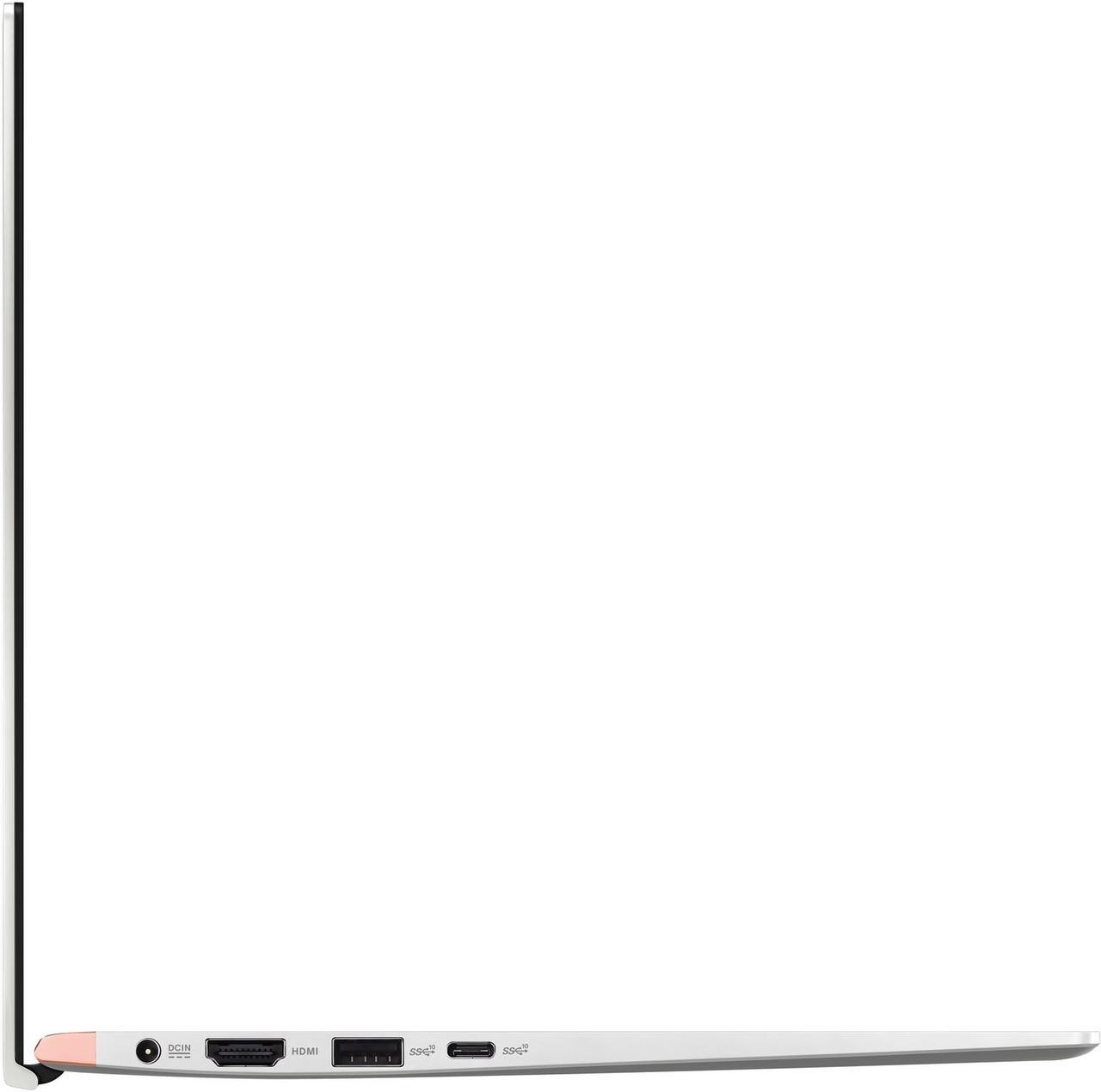 Alt view image 9 of 18 - ASUS ZenBook 14 Ultra-Slim Laptop 14" Full HD NanoEdge Bezel, Intel Core i5-8265U (Whiskey Lake), 8 GB RAM, 256 GB PCIe SSD, Backlit KB, NumberPad, Windows 10 Pro - UX433FA-XH54, Icicle Silver