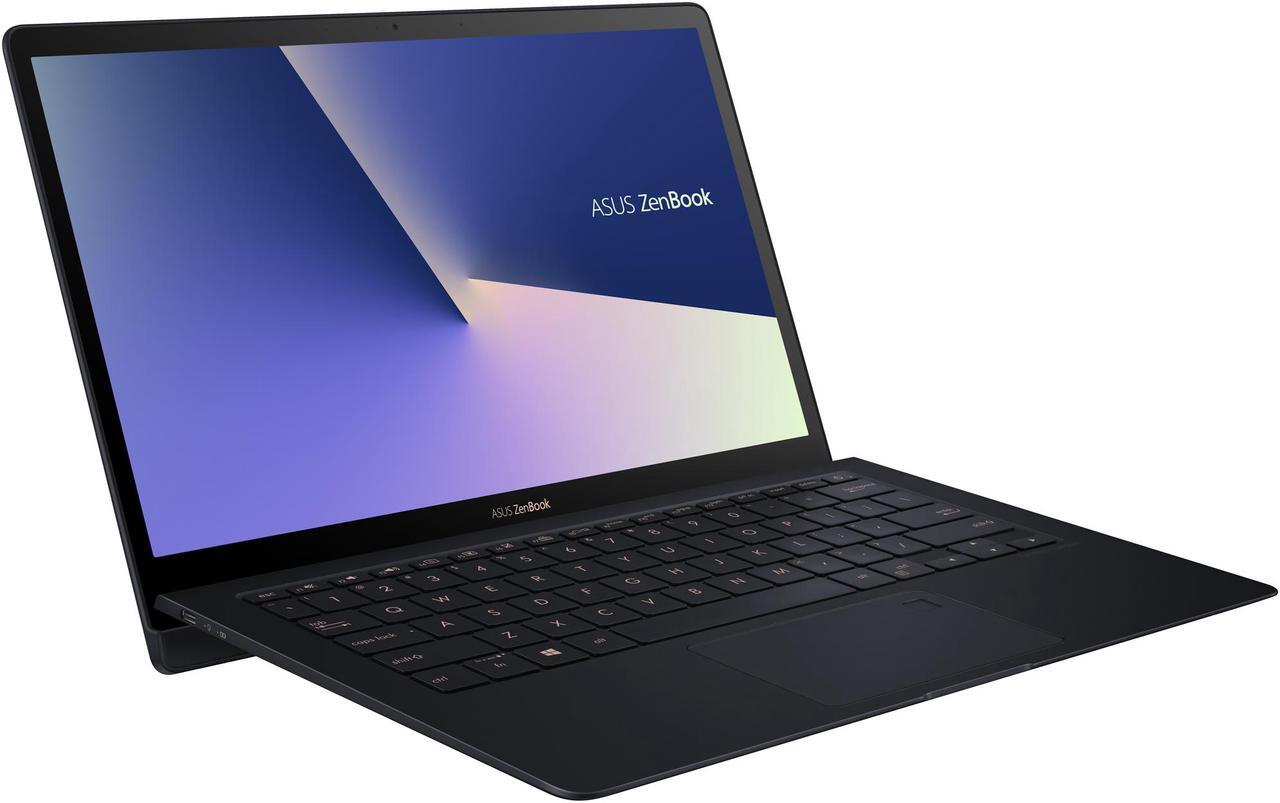 Alt view image 3 of 19 - ASUS ZenBook S, 13.3” UHD 4K Touch, 8th Gen Whiskey Lake Intel Core i7-8565U Processor, 16GB RAM, 512GB PCIe SSD, FP Sensor, Thunderbolt, Windows 10 Professional - UX391FA-XH74T Deep Dive Blue laptop