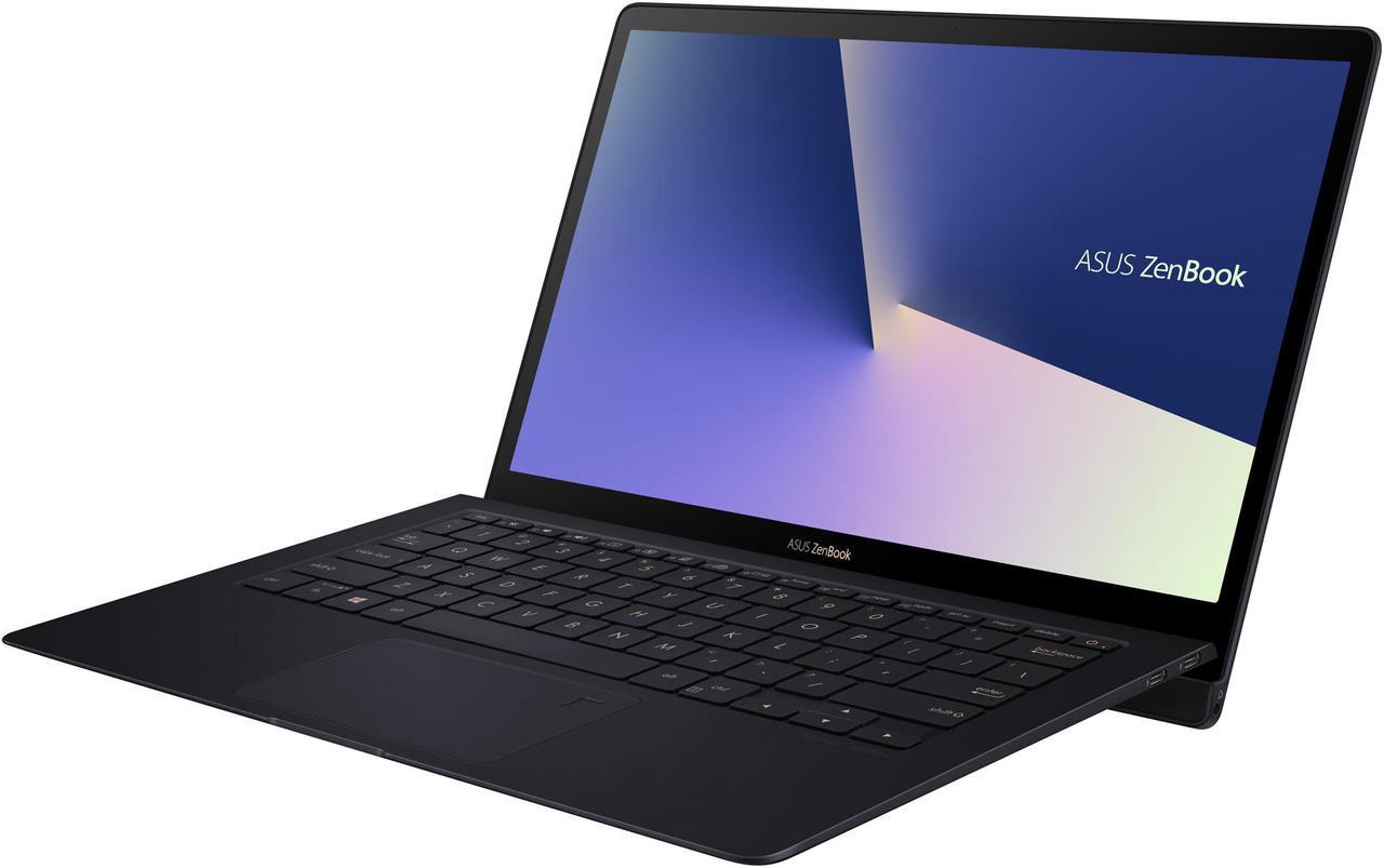 Alt view image 4 of 19 - ASUS ZenBook S, 13.3” UHD 4K Touch, 8th Gen Whiskey Lake Intel Core i7-8565U Processor, 16GB RAM, 512GB PCIe SSD, FP Sensor, Thunderbolt, Windows 10 Professional - UX391FA-XH74T Deep Dive Blue laptop